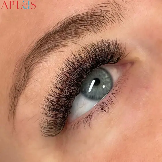 0.10 lashes have a moderate thickness, creating a well-defined lash line without being too heavy.