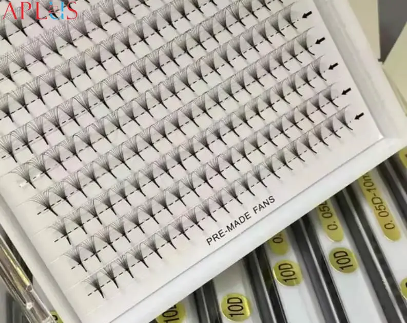Tray packaging premade eyelash fans are high-quality