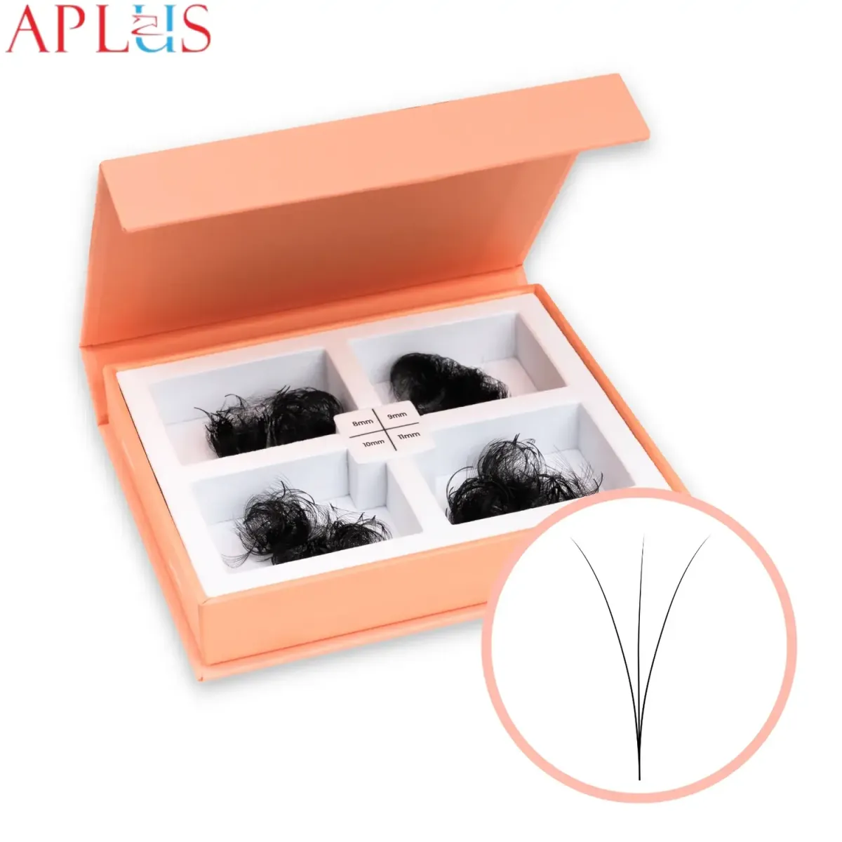 Loose Packaging Premade Eyelash Fans come in packaging quantities of 500, 1000 fans.