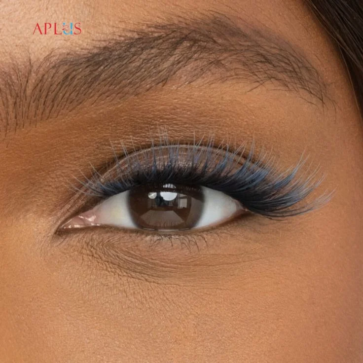 Colored volume lashes are eyelash extensions available in various vibrant and subtle hues