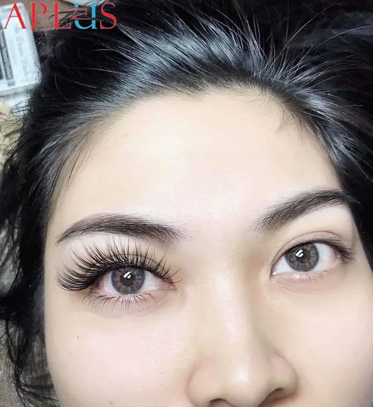 People who have monolid eyes often find C curl volume lashes to be flattering